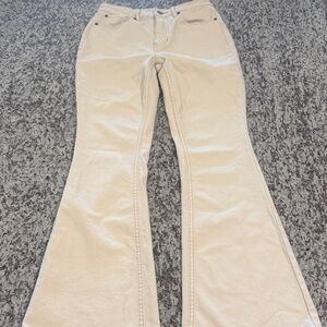 Idyllwind Cream High-Rise Jeans with Contrast Stitching